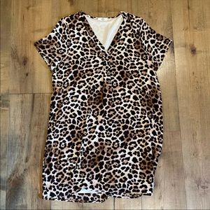 Leopard print cheetah dress